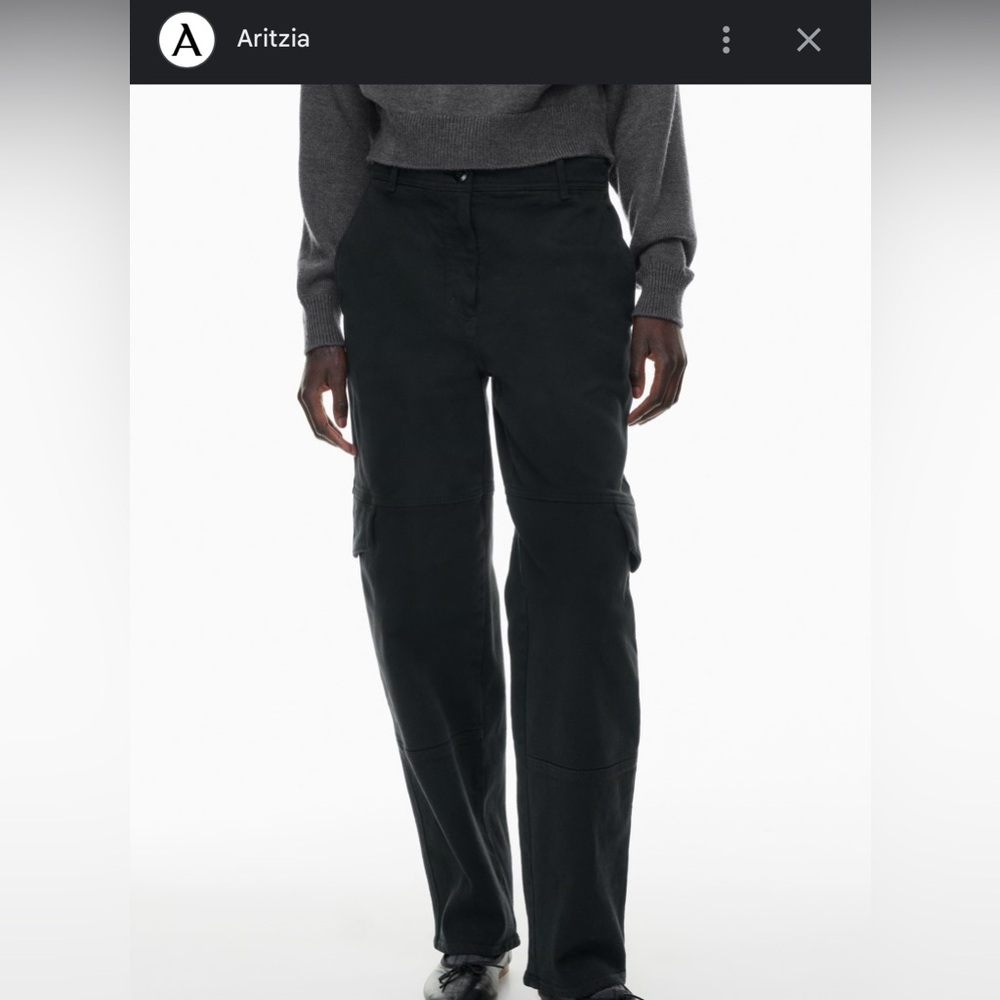 Wilfred Black Button-Front Trousers